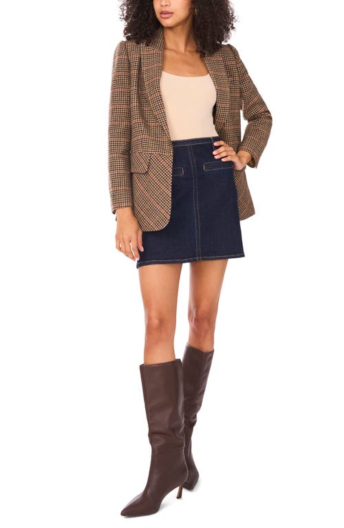 Vince Camuto Houndstooth Check Blazer In Multi