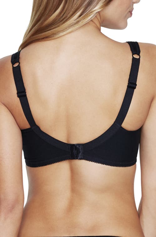 Dominique Intimates Isabella Everyday Wire Free Cotton Lined Bra In Black
