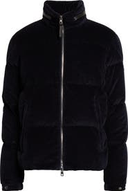 Moncler Besbre Quilted Corduroy Short Down Puffer Jacket