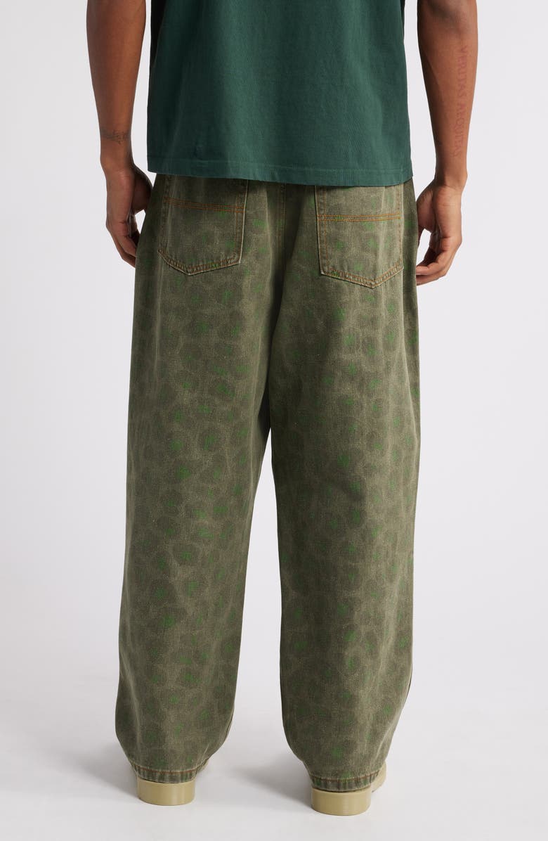 Butter Goods Leopard Print Straight Leg Pants, Alternate, color, 