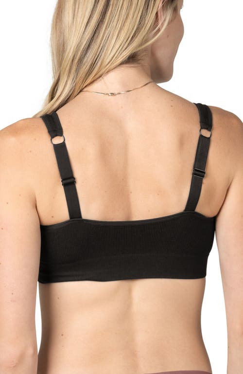 Kindred Bravely Mia Maternity & Nursing Lounge Bra- Fits Sizes 30b-44d In Black