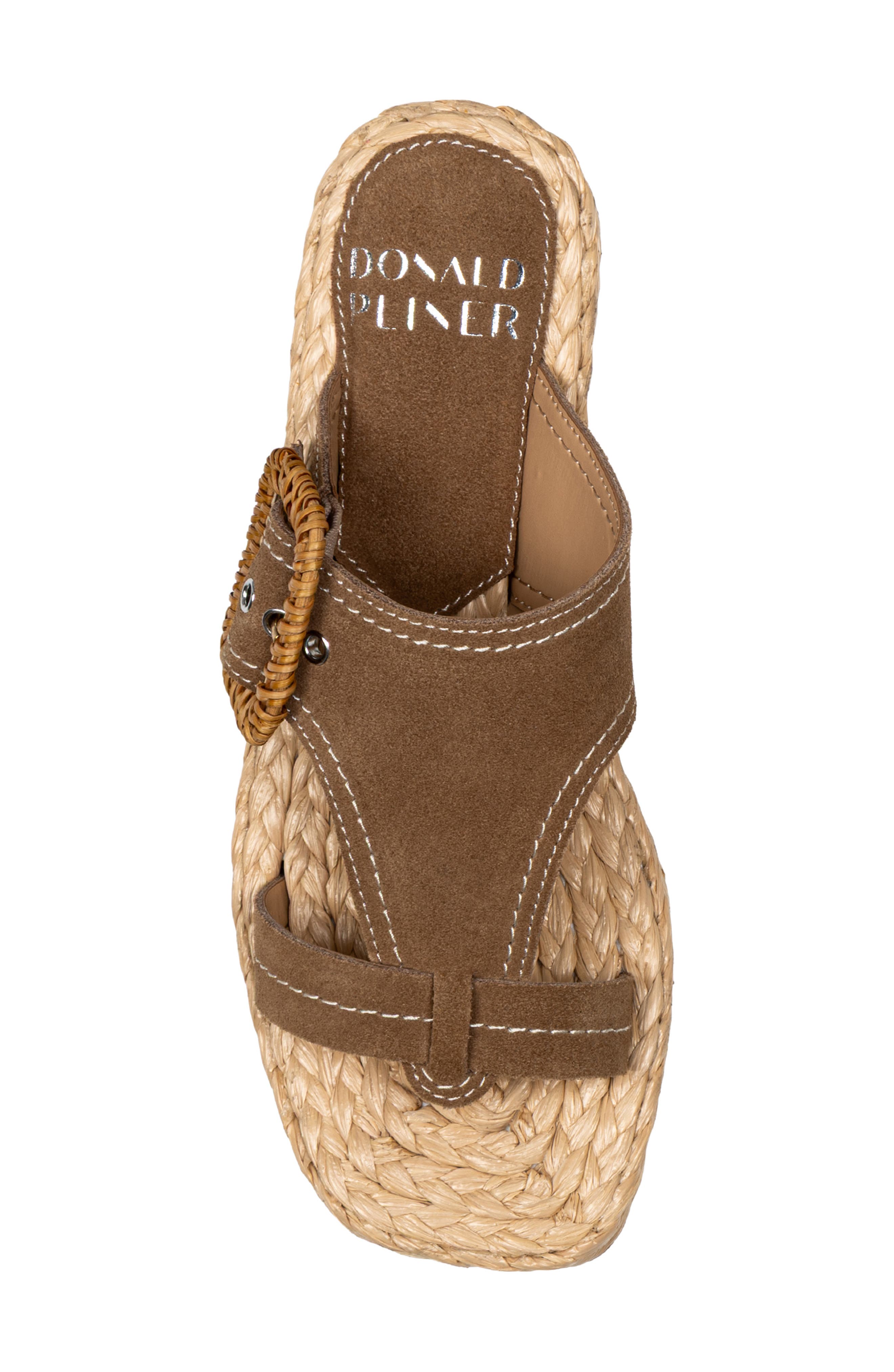 Donald Pliner <p>Hilari Leather Slide Sandal (Women)</p>, Alternate, color, Saddle