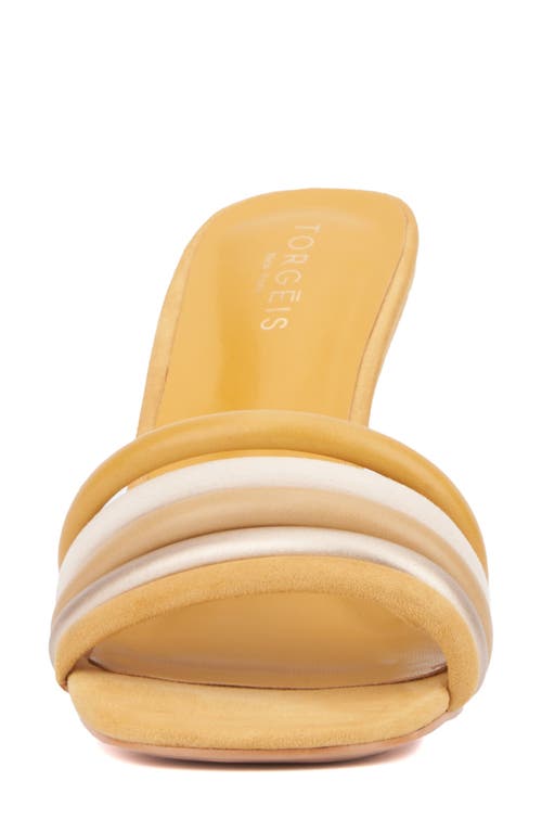 Torgeis Idra Slide Sandal In Camel