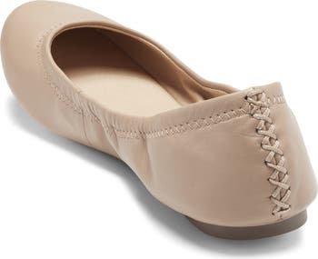 Chaussures Ballerines Lucky Brand Emmie - Taille 8.5, Cuir Brillant Marron, Occasion