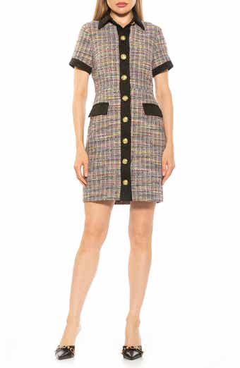 Alexia Admor Jenni Tweed Shirtdress