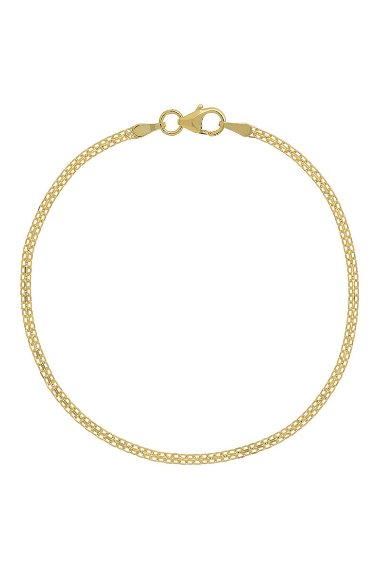 14K Gold Dual Link Chain Bracelet (Nordstrom Exclusive), Main, color, 14K YELLOW GOLD