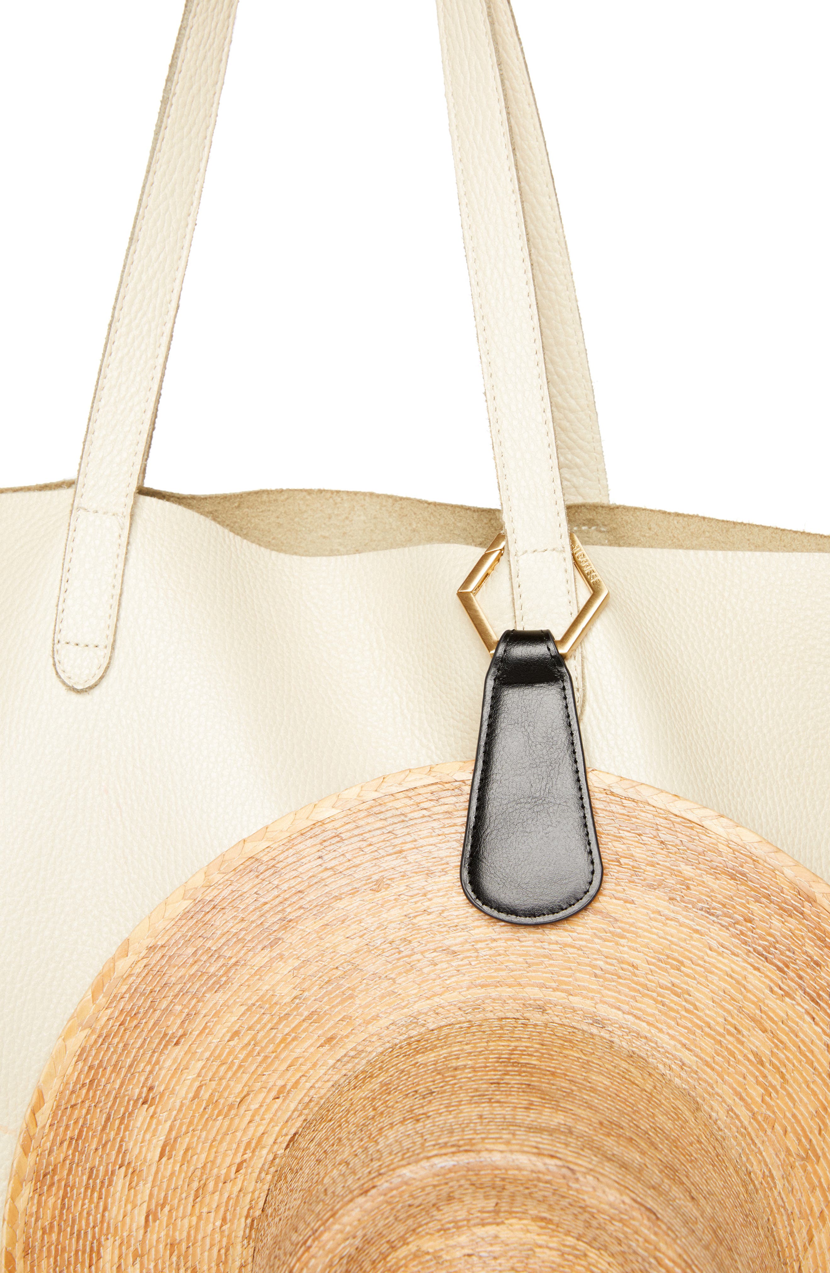 TOPTOTE Faux Leather Hat Holder, Alternate, color, BLACK