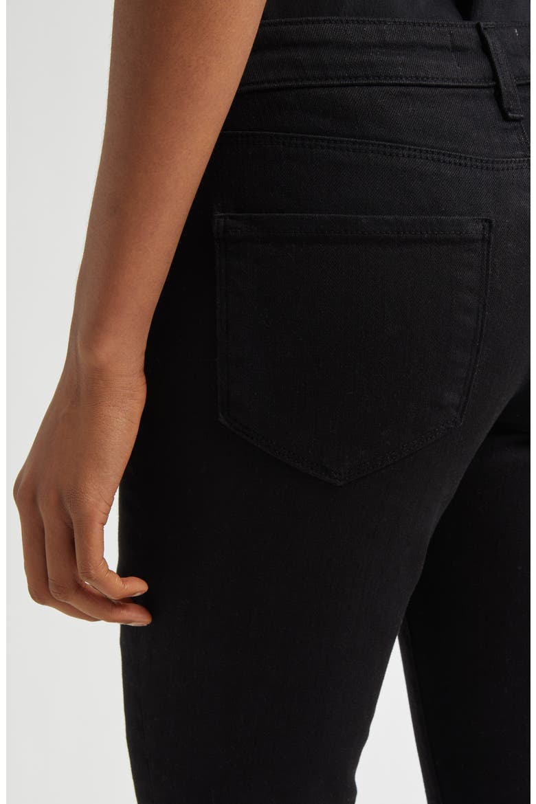 Cara Low Rise Bootcut Jeans, Alternate, color, NOIR