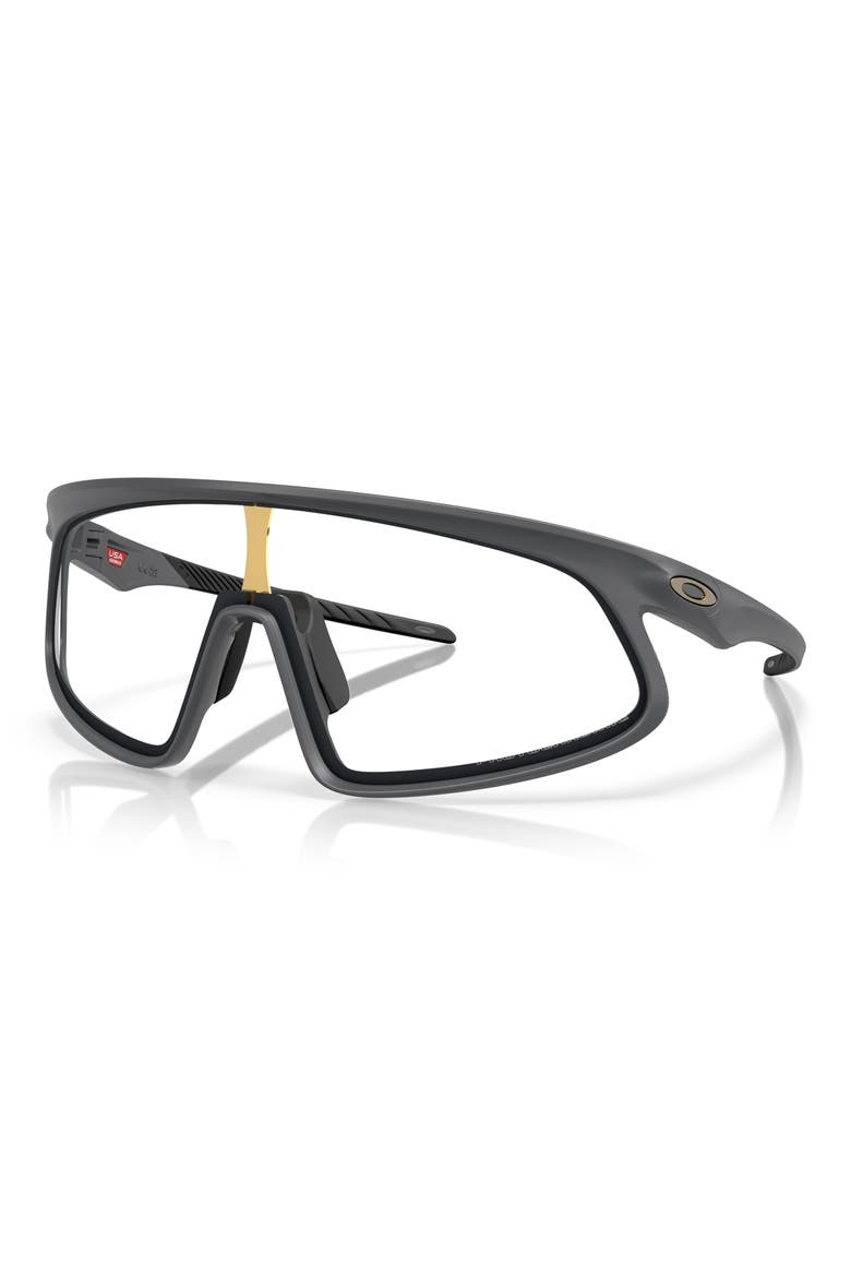 RSLV 149mm Prizm™ Polarized Shield Sunglasses, Alternate, color, GREY JEANS