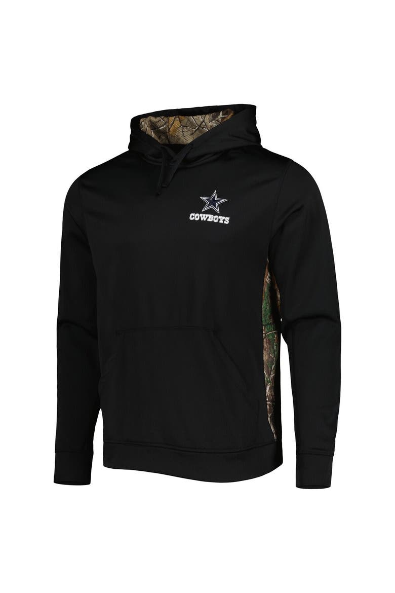 Men's Black/Realtree Camo Dallas Cowboys Logo Ranger Pullover Hoodie, Alternate, color, Black