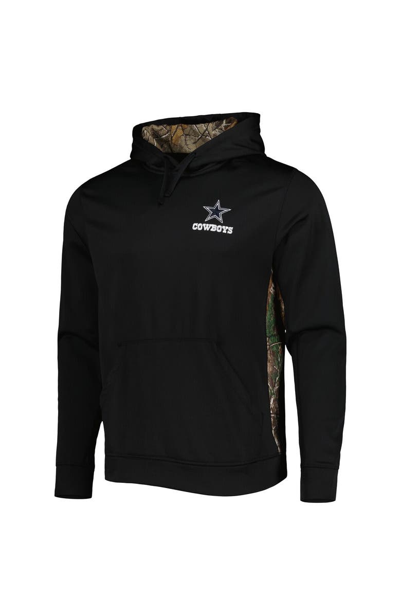 DUNBROOKE Men's Black/Realtree Camo Dallas Cowboys Logo Ranger Pullover Hoodie, Alternate, color, Black