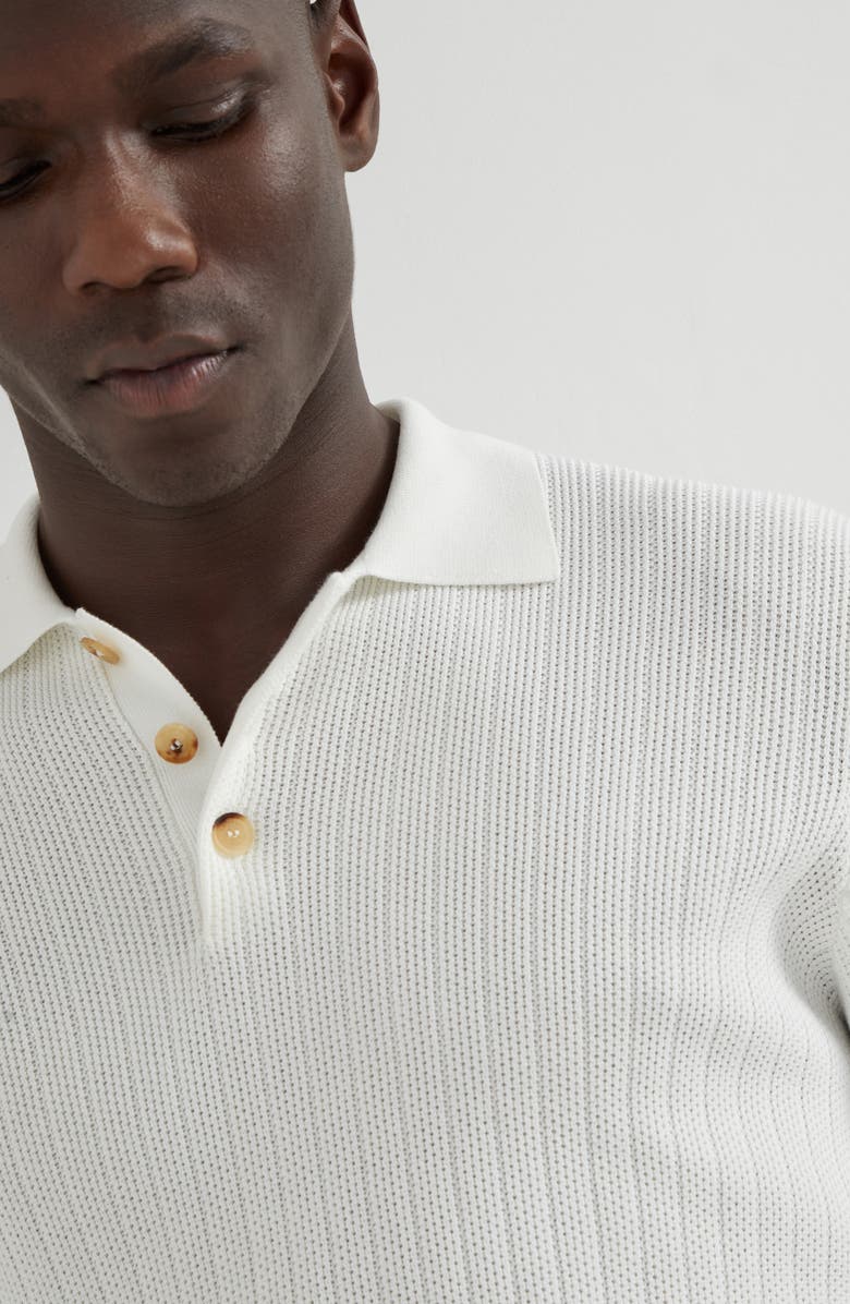 Brunello Cucinelli Wide rib polo, Alternate, color,