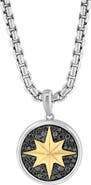 EFFY Sterling Silver Black Diamond Star Pendant Necklace