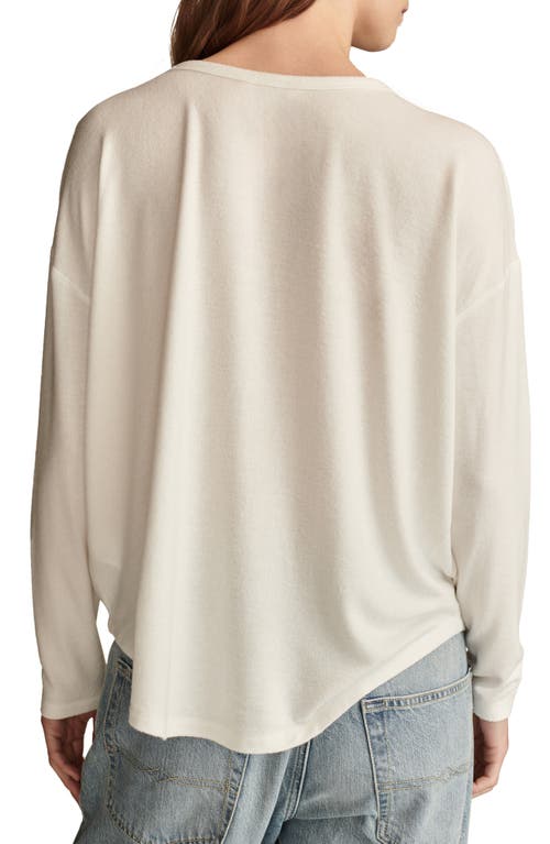 Lucky Brand Dropped Shoulders Cloud Jersey Top
