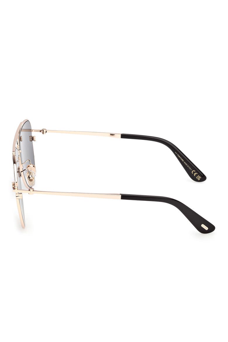 59mm Aviator Sunglasses, Alternate, color, SHINY ROSE GOLD