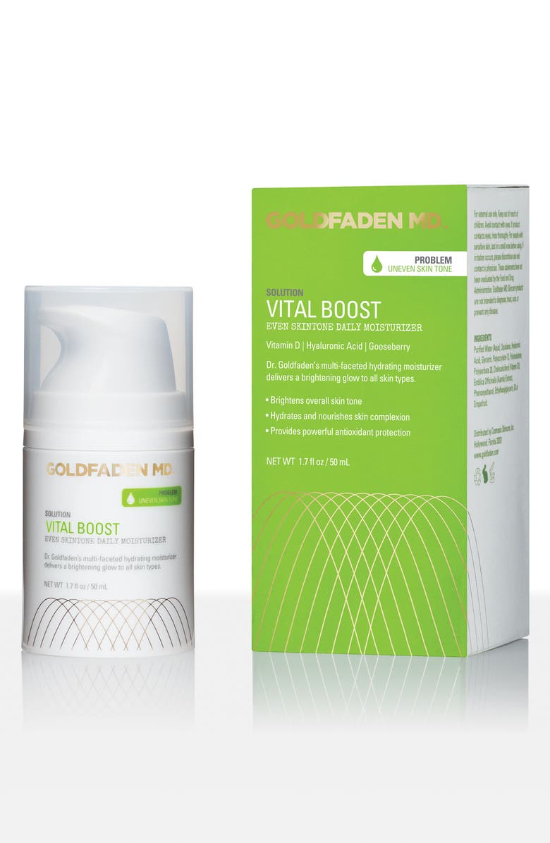Goldfaden MD SPACE.NK.apothecary Goldfaden MD Vital Boost Even Skintone Daily Moisturizer, Main, color, 