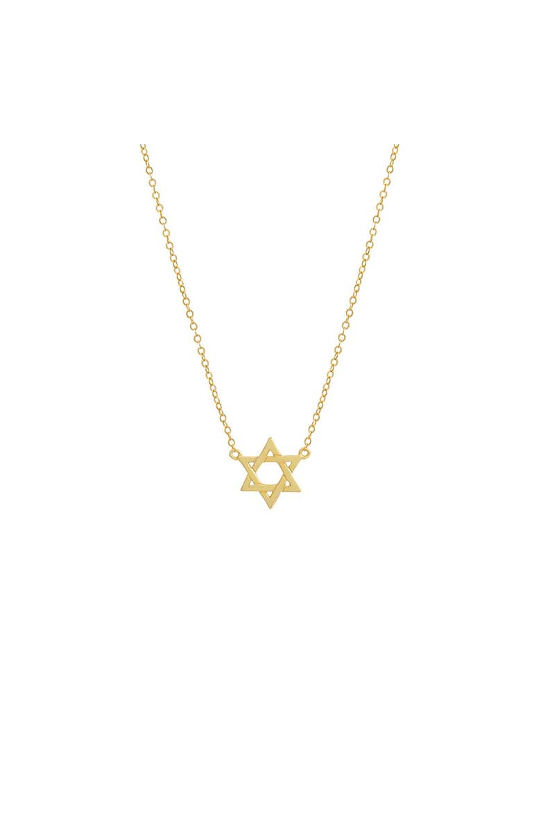 BY ADINA EDEN Solid Star Of David Pendant Necklace, Main, color, Gold