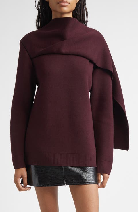 Merino Wool Wrap Sweater