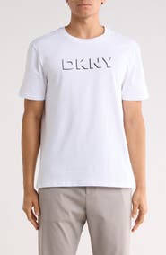 DKNY SPORTSWEAR Shadow Embossed Graphic T-Shirt