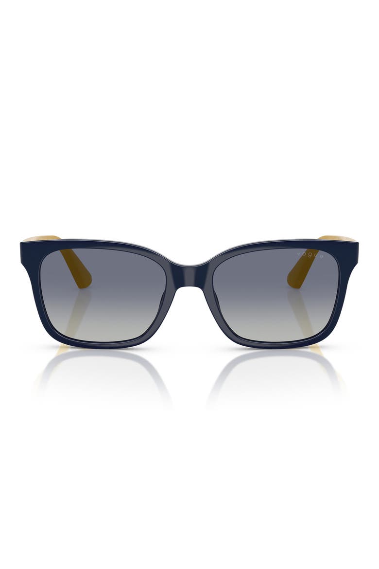 49mm Rectangular Sunglasses, Main, color, DARK BLUE