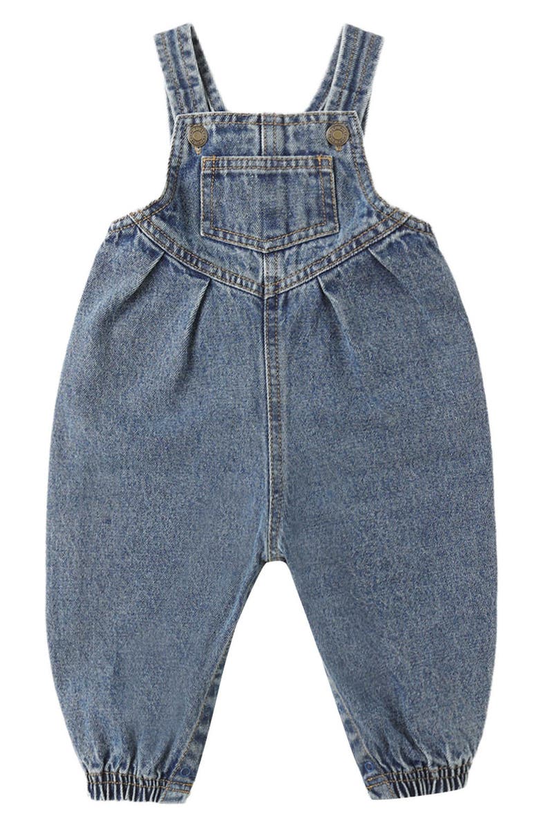 Rylee + Cru Denim Overalls, Main, color,