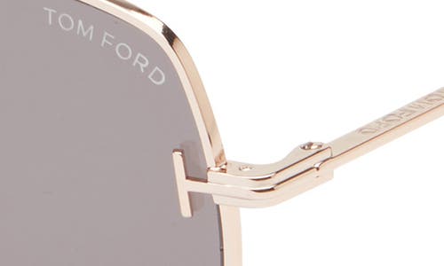 Tom Ford 59mm Square Gradient Sunglasses In Brown
