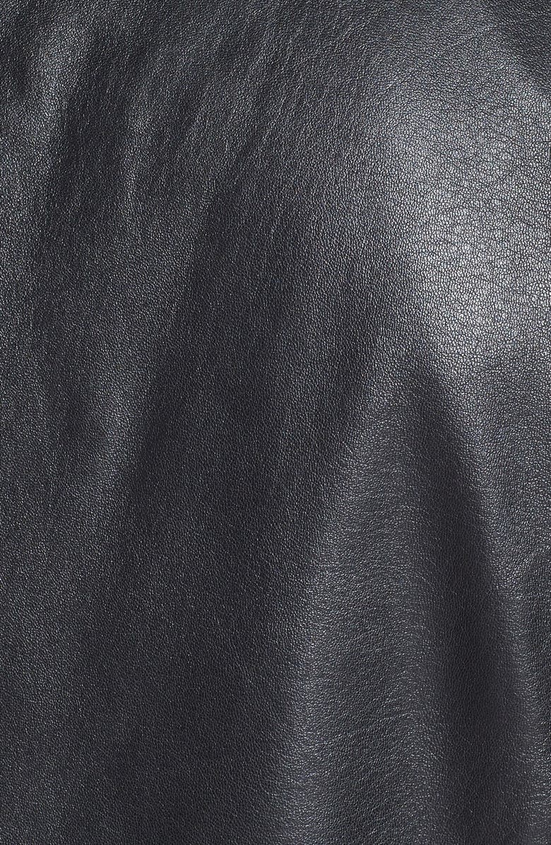 John Varvatos Star USA Leather Moto Jacket, Alternate, color, 