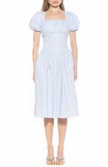Jessi Puff Sleeve Midi Dress