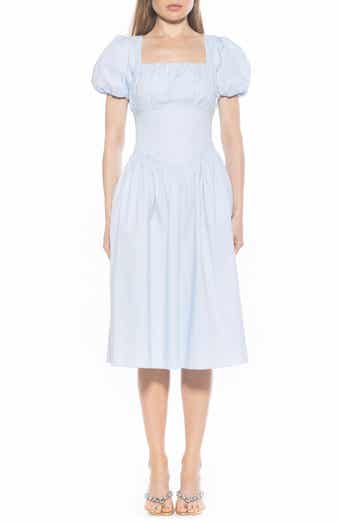 Jessi Puff Sleeve Midi Dress