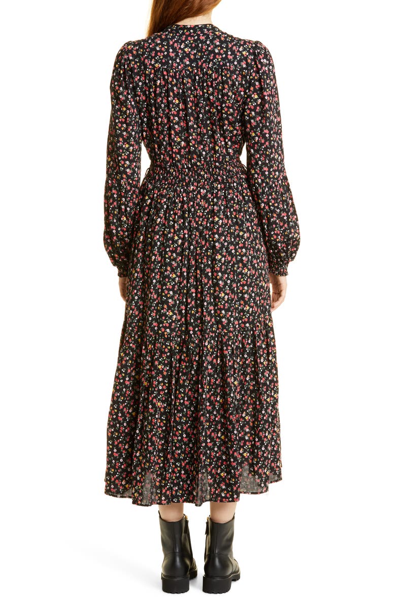 byTiMo Floral Print Long Sleeve Dress, Alternate, color, 