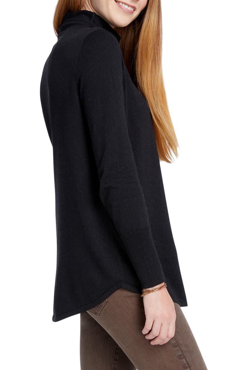NIC+ZOE Vital Cotton Blend Turtleneck Sweater, Alternate, color, 