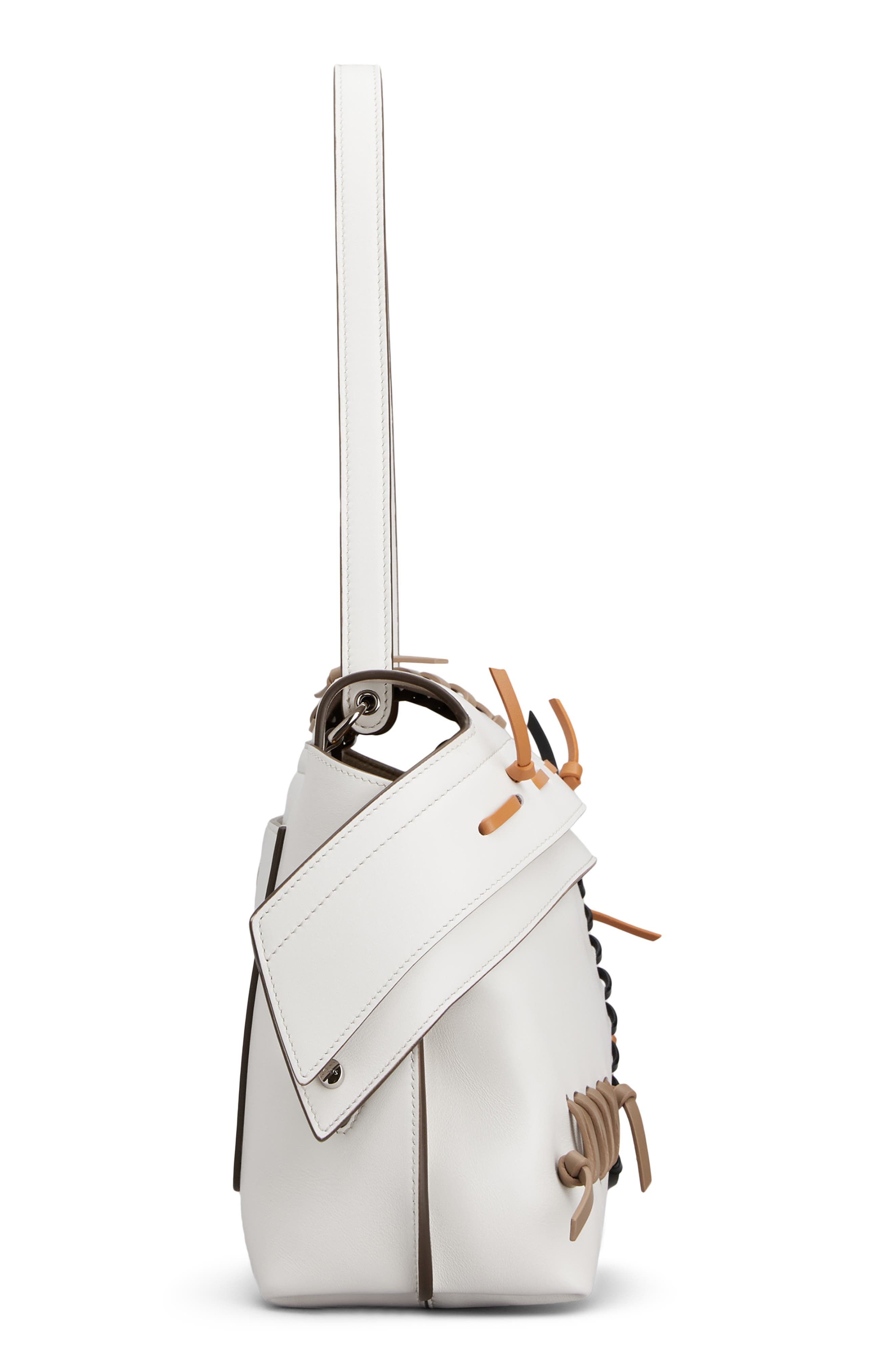 Tod's Small Wave Monospalla Shoulder Bag, Alternate, color, White