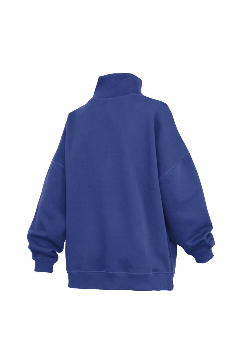 Women's Pressbox  Royal Florida Gators Oversized Mock Neck Sweatshirt, Alternate, color, Royal