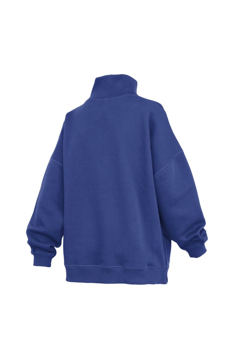 PRESSBOX Women's Pressbox  Royal Kentucky Wildcats Oversized Mock Neck Sweatshirt, Alternate, color, Royal
