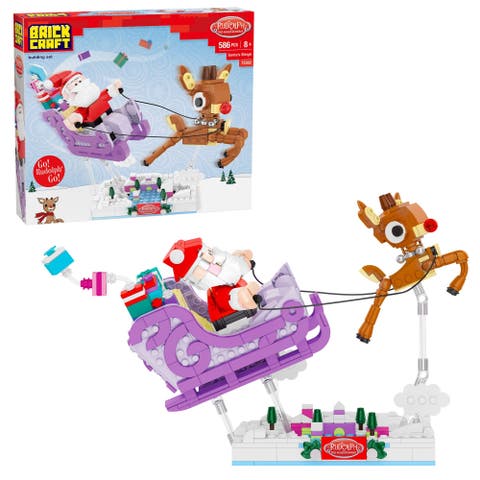 Rudolph Santa's Sleigh Building Set