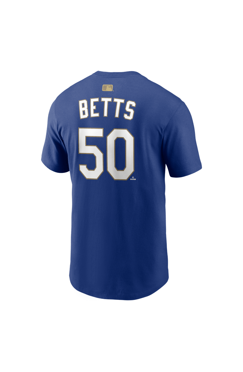 Nike Men's Nike Mookie Betts Royal Los Angeles Dodgers 2026 Gold Collection Name & Number T-Shirt, Alternate, color, Royal