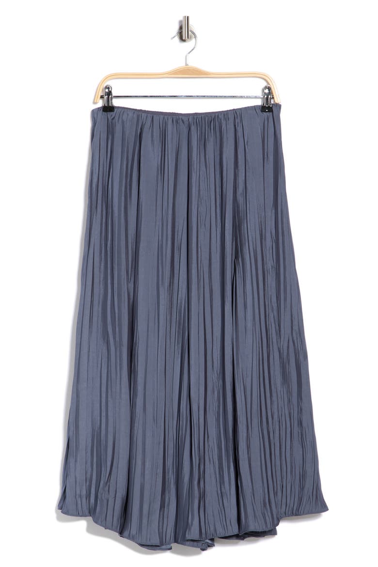 Crinkled Maxi Skirt, Alternate, color, DARK WATER