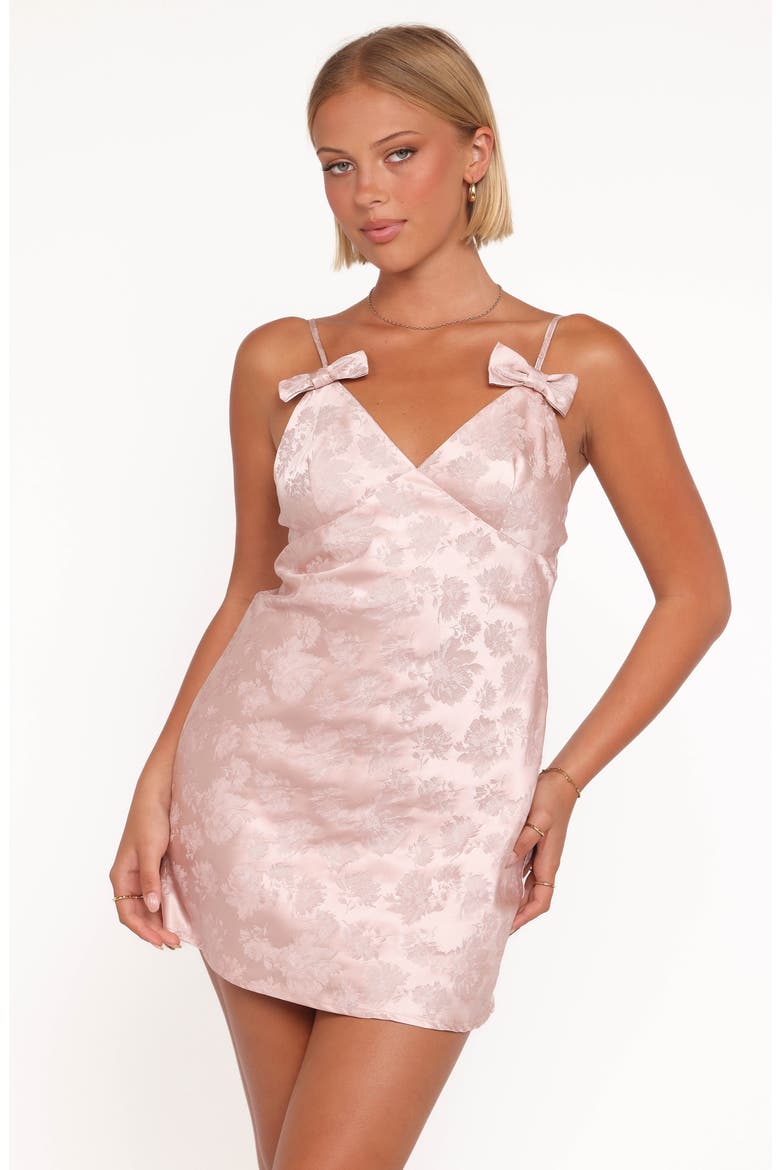 Winona Jacquard Minidress, Alternate, color, CHAMPAGNE PINK