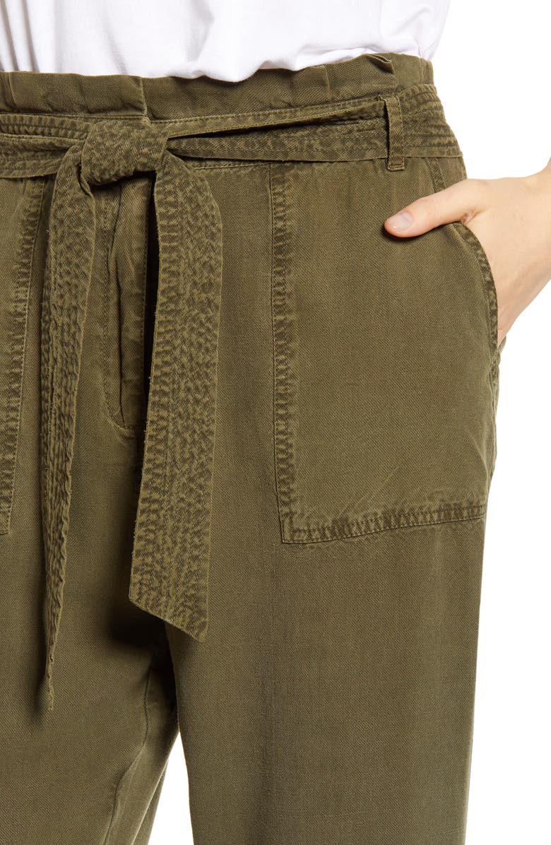 Treasure & Bond Paperbag Waist Pants, Alternate, color, 