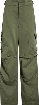 Balmain Cotton & Linen Cargo Pants