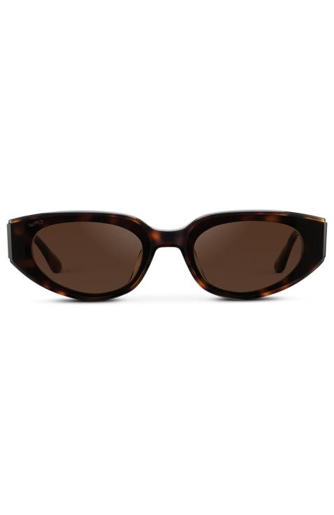 Astra - 51mm Flat Lens Cat-Eye Sunglasses