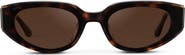 WMP Eyewear Astra - 51mm Flat Lens Cat-Eye Sunglasses