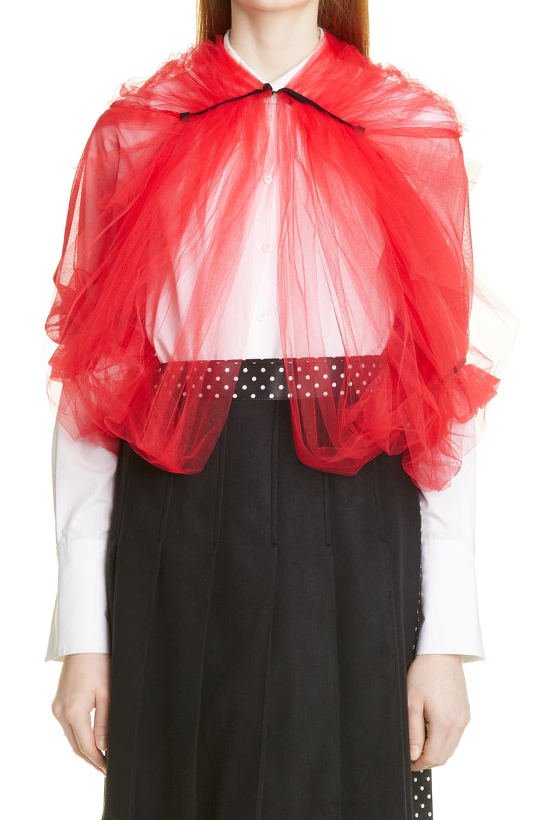 Tao Comme des Garçons Tricot Comme des Garçons Tulle Top, Main, color,