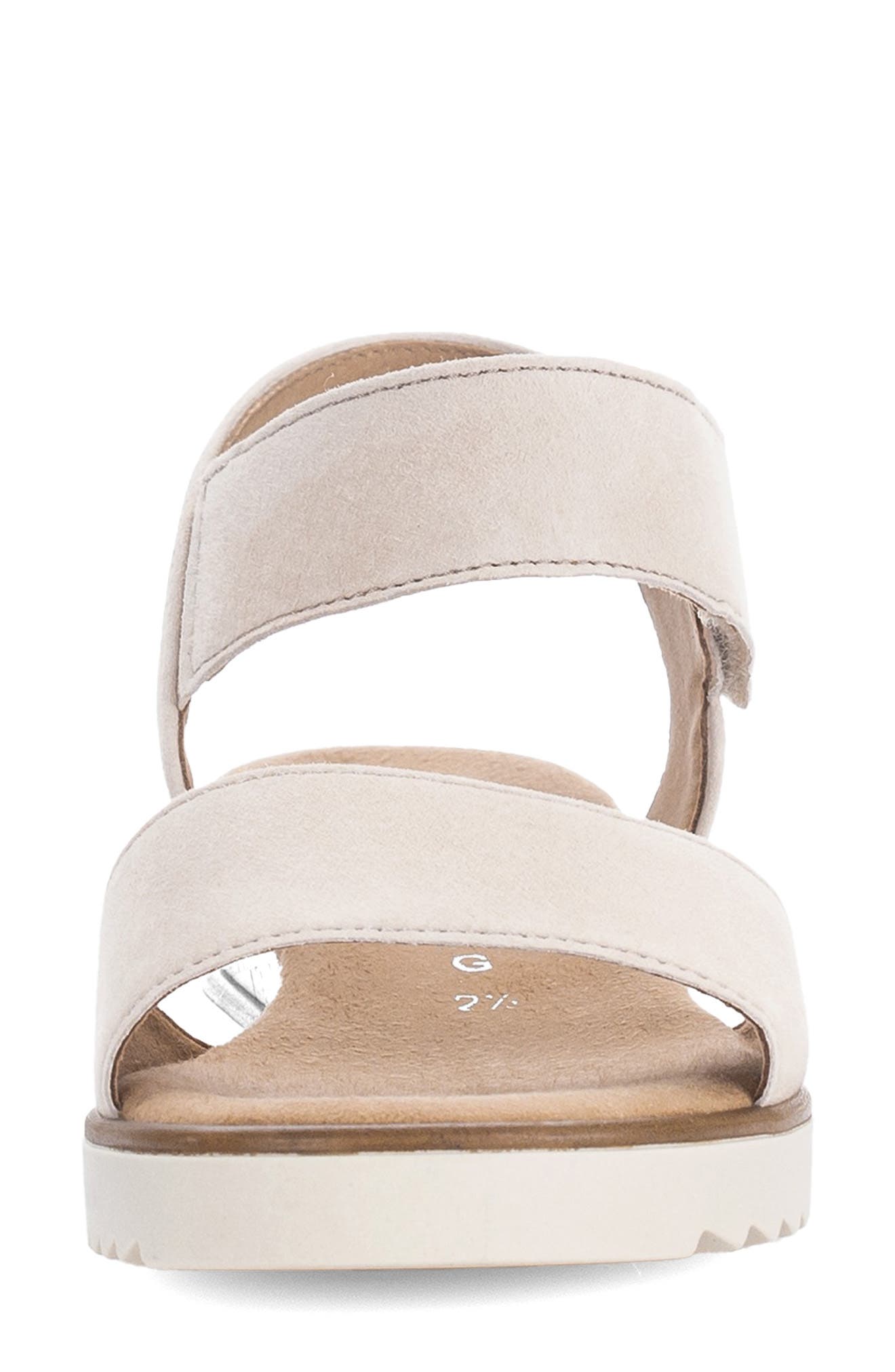 Gabor Cork Wedge Sandal, Alternate, color, Oak
