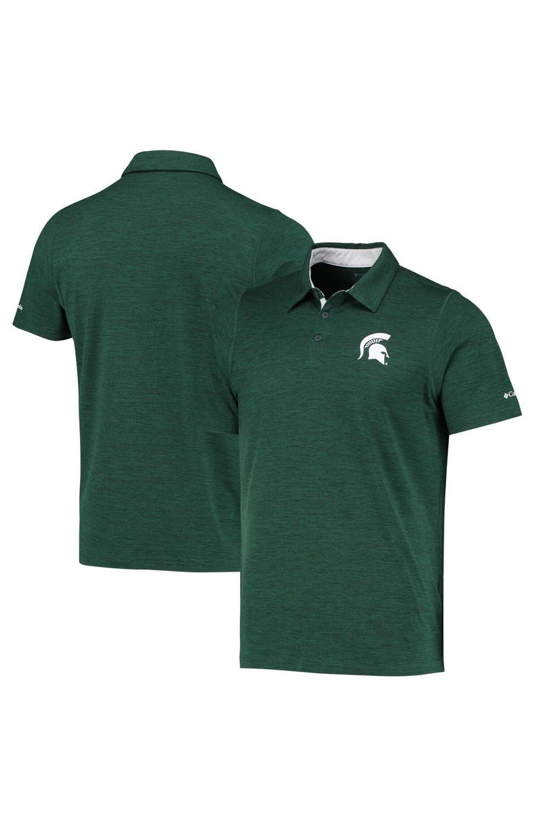 Columbia Men's Columbia Green Michigan State Spartans Tech Trail Omni-Shade Polo, Main, color, Green