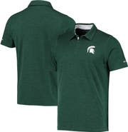 Columbia Men's Columbia Green Michigan State Spartans Tech Trail Omni-Shade Polo