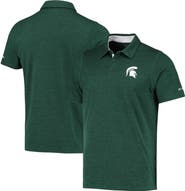 Columbia Men's Columbia Green Michigan State Spartans Tech Trail Omni-Shade Polo