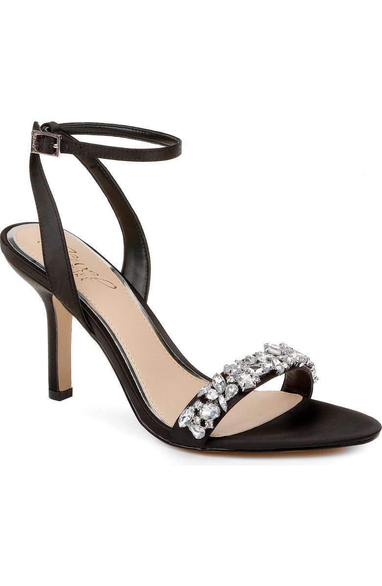 Jewel Badgley Mischka Ojai Crystal Ankle Strap Sandal, Main, color,