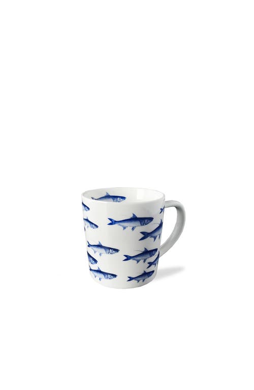 Caskata School Of Fish Mug In Blue