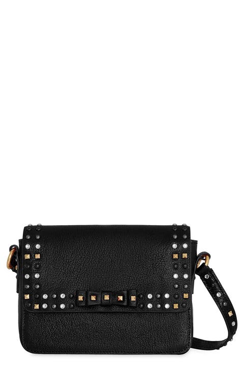 Bowie Stud Leather Crossbody Bag